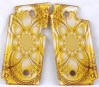 Floral Abstract Gold SPD Custom 1911 Pistol and Paintball Marker Grips