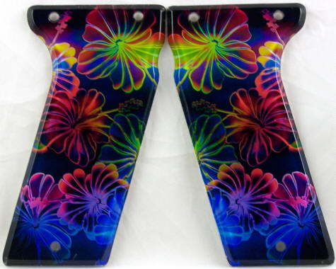Radioactive Floral featured on Planet Eclipse Ego up to 06 Paintball Marker Grips