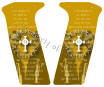 Aequitas & Veritas Gold SPD Custom 1911 Pistol and Paintball Marker Grips