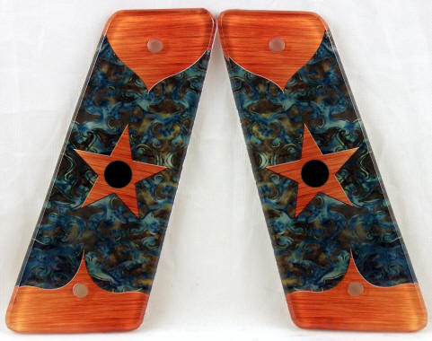 Star Pewter Scroll featured on WGP Cocker Paintball Marker Grips