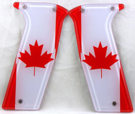 Canada Flag featured on PE Ego 07/08 GEO Etek 3&4 Paintball Grips