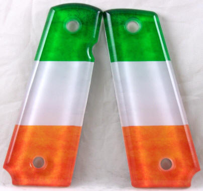 Irish Flag featured on 1911 Fullsize Left Side Safety Pistol Grips