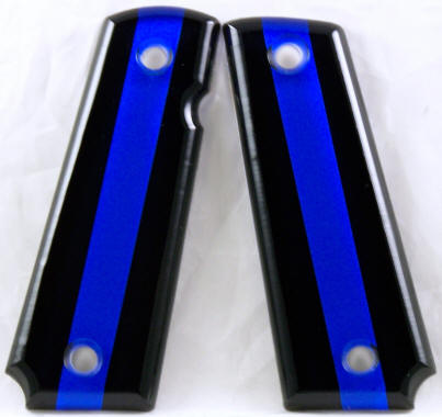 Thin Blue Line featured on 1911 Fullsize Left Side Safety Pistol Grips