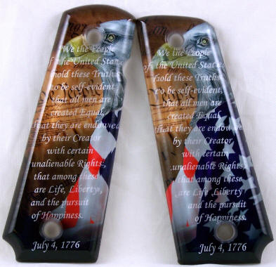 We the People featured on 1911 Fullsize Left Side Safety Pistol Grips