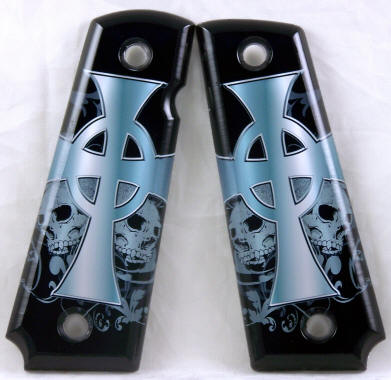 Celtic Cross featured on 1911 Fullsize Left Side Safety Pistol Grips