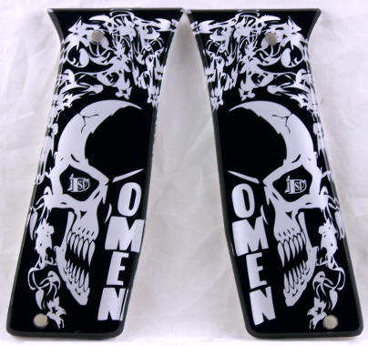 Omen Black featured on Empire AXE Paintball Marker Grips