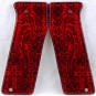 Angelic Tribal Wings Red SPD Custom 1911 Pistol and Paintball Marker Grips