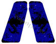 Dragon Life and Death Blue SPD Custom 1911 Pistol and Paintball Marker Grips