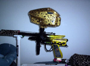 Leporad Halo B Paintball Hopper on Bob Long Intimidator Paintball Marker