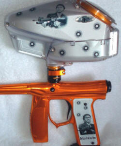 Say Hello to my Little Friend custom Paintball Hopper and Grips