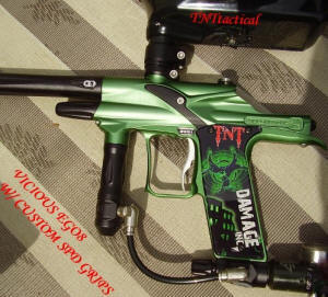 Vicious Ego 08 with Custom SPD Paintball Grips