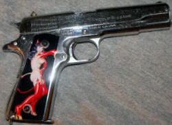 Custom SPD Colt 1911 Gun Grips - Right