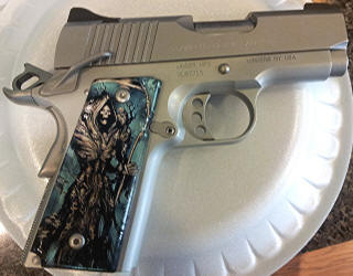 Grim Reaper Grey 1911 Compact Ambi SPD Grips